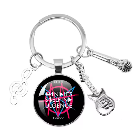 FRANKENSTEIN GIRLS Keychain Mindless Self Indulgence Jamie Hewlett Cartoon 25mm Glass Cabochon Keych