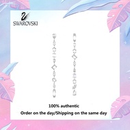 ♈Swarovski♈ M5661687 S925 Sterling Silver White Crystal Gemstone Water Drop Earrings Mesmera Asymmet