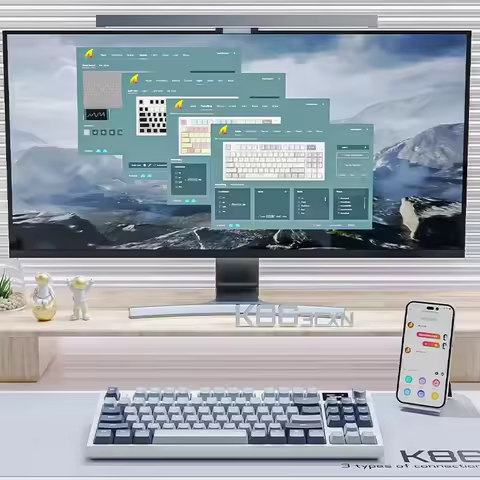 Attack Shark K86 Adjustable RGB 2.4G third mock examination Connection Metal Knob Mechanical Keyboar