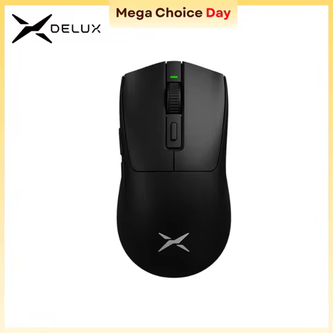 Delux M600 Series Wireless Gaming Mouse 52g Lightweight 2.4G Dual Mode Connection 26000DPI Macro Rec