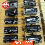 ELCO CAPACITOR 22 UF 250 ORIGINAL ELKO 22UF 250V NICHICONVOLT