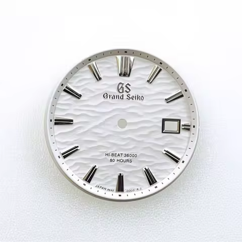 33.5mm GS dial, NH35 dial, wave pattern, no lume, compatible with NH35 movement, for Seiko mod