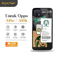 Case OPPO A16K/A16E - Casing OPPO A16K/A16E [ STARBUCKS ] Silikon OPPO