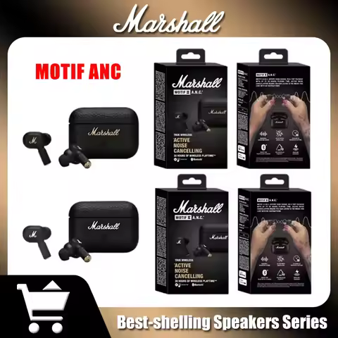Marshall MOTIF ANC Wireless Bluetooth Headset Active Noise Reduction Earphone True Wireless In-Ear R