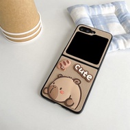 Ốp Lưng Cho Samsung Galaxy Z Flip 6 & Z Flip 5 Hình Capybara Dễ Thương - BUM STORE GALAXY CASE