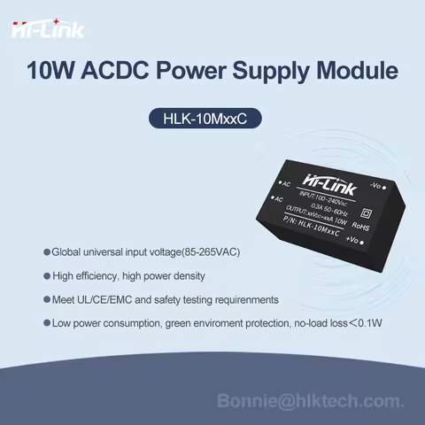 Hi-Link ACDC Power Supply 10M05C 10M12C 10M24C 220V to 3.3V 5V 12V 15V 24V Built-in EMC Circuit Isol