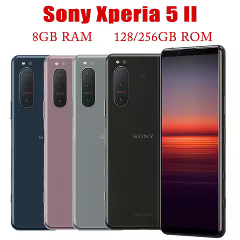 Sony Xperia 5 II 5ii 5G Dual Sim Original XQ-AS52 XQ-AS72 8GB RAM+128/256GB ROM 6.1" OLED Snapdragon