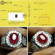 RARE - RED PIGEON BLOOD RUBY BIRMA - BATU MERAH DELIMA ADA STAR BURMA