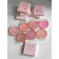 blush liquid blush INTO YOU Fluffy Blush Palette Cream Multi-Purpose Vitality Girl Color Fingertip C