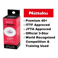 Nittaku Table Tennis Ball Ping Pong Ball Premium 40+ Bola Ping Pong