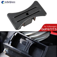 NOBELJIAOO Car Water Cup Holder Cup Limit Card Insert Coin Slot Center Console Panel For Volkswagen 
