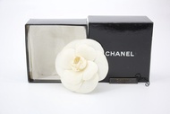 Chanel Vintage 81-85 絲質白山茶花胸針