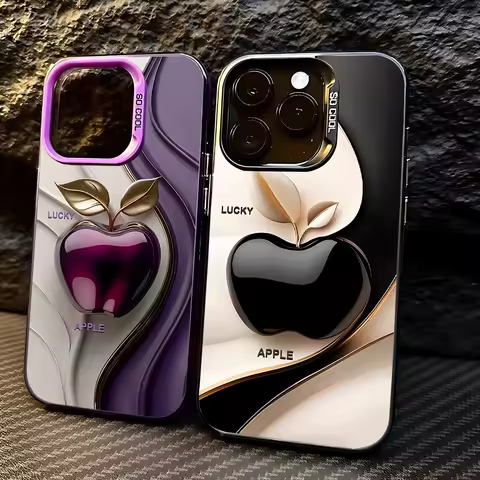 Happy Lucky Apple Phone Case for Oppo Reno13 Reno12 Reno11 Reno10 Reno8 Reno7 Reno6 Reno5 Z F T Pro 