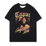 Men's T Shirt Tupac Shakur 2pac T-Shirt Legendary Rapper 3D Harajuku Printing T-Shirts Leisure O-nec