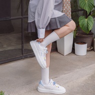 FILA 中性經典小白鞋(厚底)-baby藍 4-C118Z-133