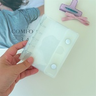 【Best value for money】 M5 Candy Color 5Holes Loose Leaf Ledger Cover Transparency PVC Notebook Loose
