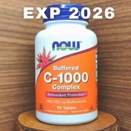 Now Foods Vitamin C Buffered C 1000mg+non acid Bioflavonoids 90