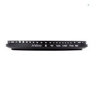 Andoer 77mm ND Fader Neutral Density Adjustable ND2 to ND400 Variable Filter for DSLR Camera