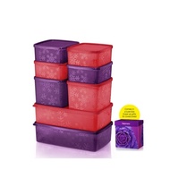 Tupperware June21 Offer: Snowflake Square Round Set (8 biji)