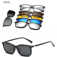 RUISIMO 5 Lenes Magnet Sunglasses Clip Mirrored Clip on Sunglasses Clip on Glasses Men Polarized Cli