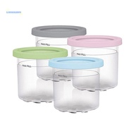 [AuspiciousS] Ice Cream Pints Cup For Ninja Creamie Ice Cream Maker Cups Reusable Can Store Ice Cream Pints Containers With Sealing