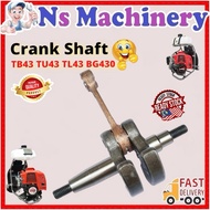CrankShaft Brush Cutter TB43 TU43 TL43 BG430 Mesin Rumput Mitsubishi Ogawa Crank Shaft Mesin Rumput