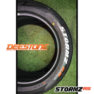 DEESTONE 255/55 R18 รุ่น Stormz Rs ยางใหม่ปี 2024 อักษรขาว / ดำ ( 2 เส้น) FREE!! จุ๊บยาง PRIMUIM (ลิ