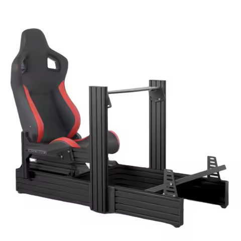 Black Diy Motion Car Sim Rig VR Gaming Driving Simulator Bracket Flight Sim Seat Sim Racing Cockpit 