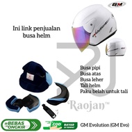 GM Evolution helmet foam GM Evo Fullset Cheekpad Helmet strap Crownpad (top foam), neck foam, neck p