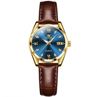 Olevs Cerrero Leather Women Quartz Watch