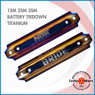 ⚕ ↔ ↖ Bride Nos Battery Tiedown Universal Titanium Burnt Thai 1sm 2sm 3sm tie down car automotive e