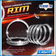 ✰ ◷ √ MOTORCYCLE STEEL RIM FOR 1.4X17 AND 1.6X17 1.85X17, PH DIAMOND