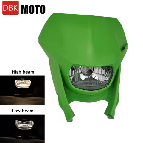 Enduro Motocross Headlight Plate for Kawasaki Klx250 KLX 150 450 Universal Headlamp Dirt Bike Headla