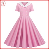 fulaide Vintage Evening Dress Women Retro Dress Vintage 50s Women’s Prom Party Dress A-line Big Swin