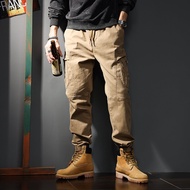 JIUSENBAO | Big Size Loose Men Work Pants Harem Pants