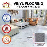 45.72x45.72cm Vinyl Flooring Sticker Lantai Vinyl Floor Self Adhesive Waterproof Marble PVC Floor Pa