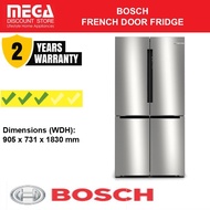 BOSCH KFN96APEAG | KFN96AXEA 593L 4-DOOR FRENCH DOOR FRIDGE (3 TICKS)