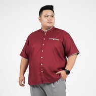 KEMEJA SHIRT MADINA BURGUNDY JUMBO 3XL 4XL 5XL 6XL 7XL 8XL jumbo size muslim clothes