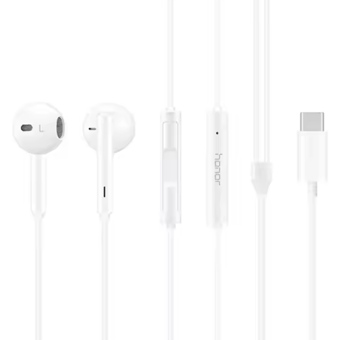 Original Honor Type C Earphone AM33 In-Ear Wired Headset With Microphone Volume Control For Honor 30
