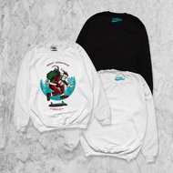 FortKlass Sweater SANTA SKATE Men's Long Sleeve Sweater Men's Sweater Premium Sweater Men's Outwear 