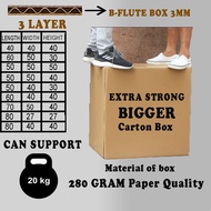20Kg Extra Heavy Duty Big Carton Box Kotak Packaging Box Packing Box Kotak Moving House