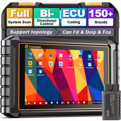 FOXWELL NT909 Full System Car Diagnostic Scanner Bluetooth OBD2 Bi-Directional Scan Tool ECU Coding 