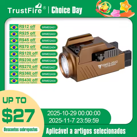 Trustfire GM23 Led Tactical Flashlight 800 Lumens Rechargeable Lamps Mini Light Quick Release Picati