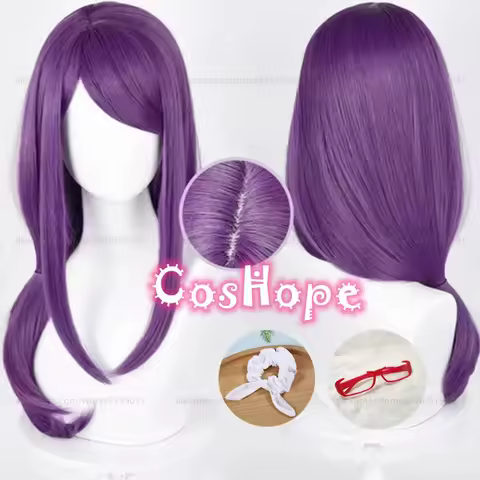 Kamishiro Rize Cosplay Wig 70cm Long Straight Purple Wig Cosplay Anime Cosplay Wigs Heat Resistant S