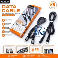 Fleco Data Cable F-27 60w PD Usb C To Lightning Fast Charging Nylon Braided Charger Cable [GLX]