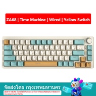 【จัดส่งภายใน 3 วัน】 ZIFRIEND ZA68 คีย์บอร์ดเกมมิ่งแบบ Mechanical Keyboard สวิตช์เชิงเส้นแบบ Hot Swap