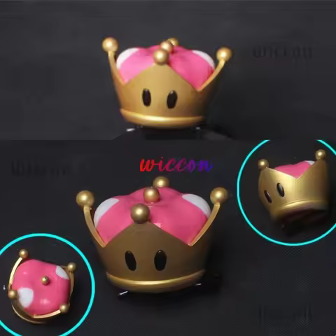 New 3D Bowsette Kuppa Koopa Hime Princess Cosplay Womanize Crown Hairpiece Headwear Halloween Costum