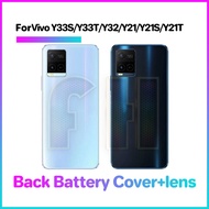 Back Battery Cover Glass Housing For Vivo Y33 Y33S Y33T Y32 Y21 Y21S Y21T Rear Housing Glass Door Ba