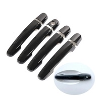 For Toyota Fortuner 2005 -2014 Gloss Black Chrome Car Door Handle Cover Trim Car Styling Accessories