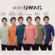 Kurta UWAIS BY IZAHANI KURTA Three Tribes 3 Tribes Short Sleeve ARMY GREEN SALMON ORANGE GREEN TEA T